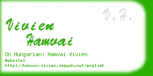 vivien hamvai business card